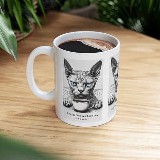 Sphynx Cat Mug - Ceramic (11oz)