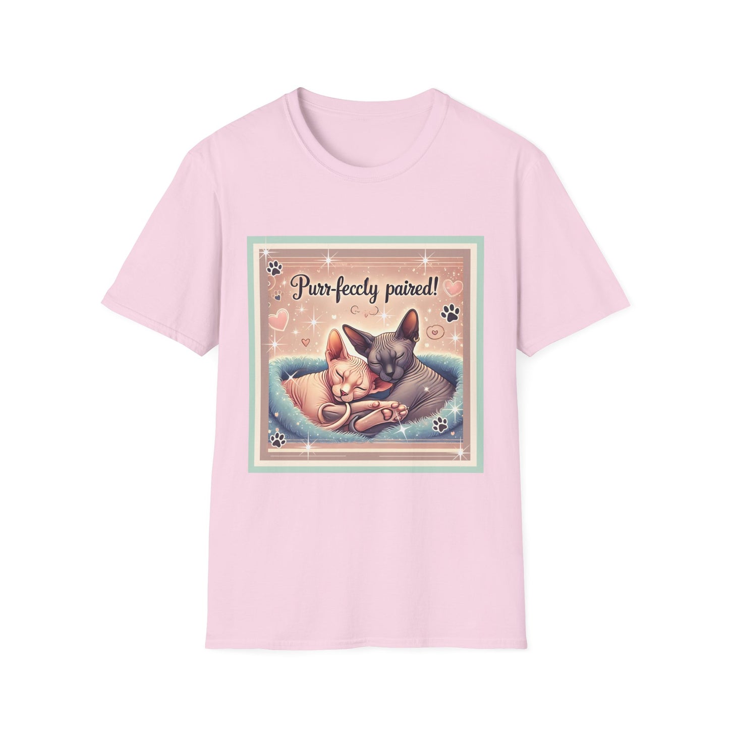 Sphynx Cat Lovers Tee Purr-fectly Paired