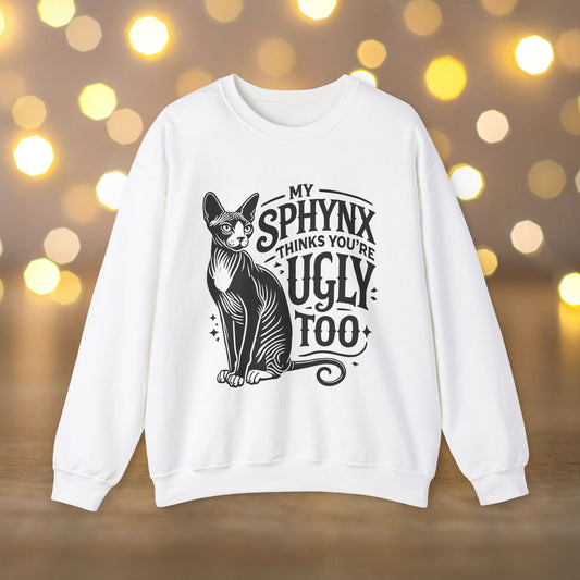 Sphynx Cat Sweatshirt - Unisex Heavy Blend