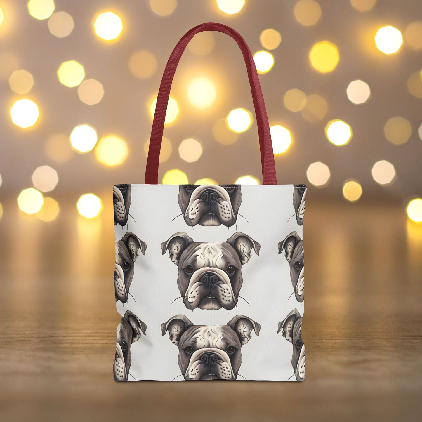 Adorable Bulldog Print Tote Bag - Perfect for Dog Lovers