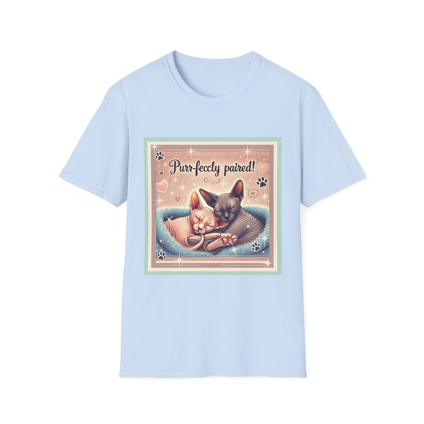 Sphynx Cat Lovers Tee Purr-fectly Paired