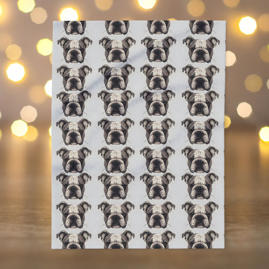 Fleece Blanket English Bulldog Pattern