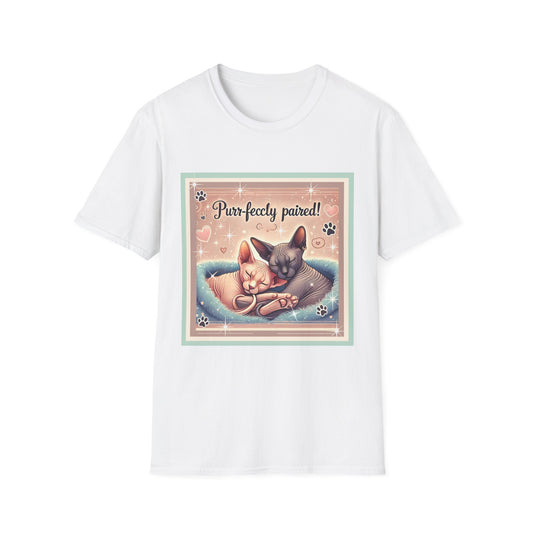 Sphynx Cat Lovers Tee Purr-fectly Paired