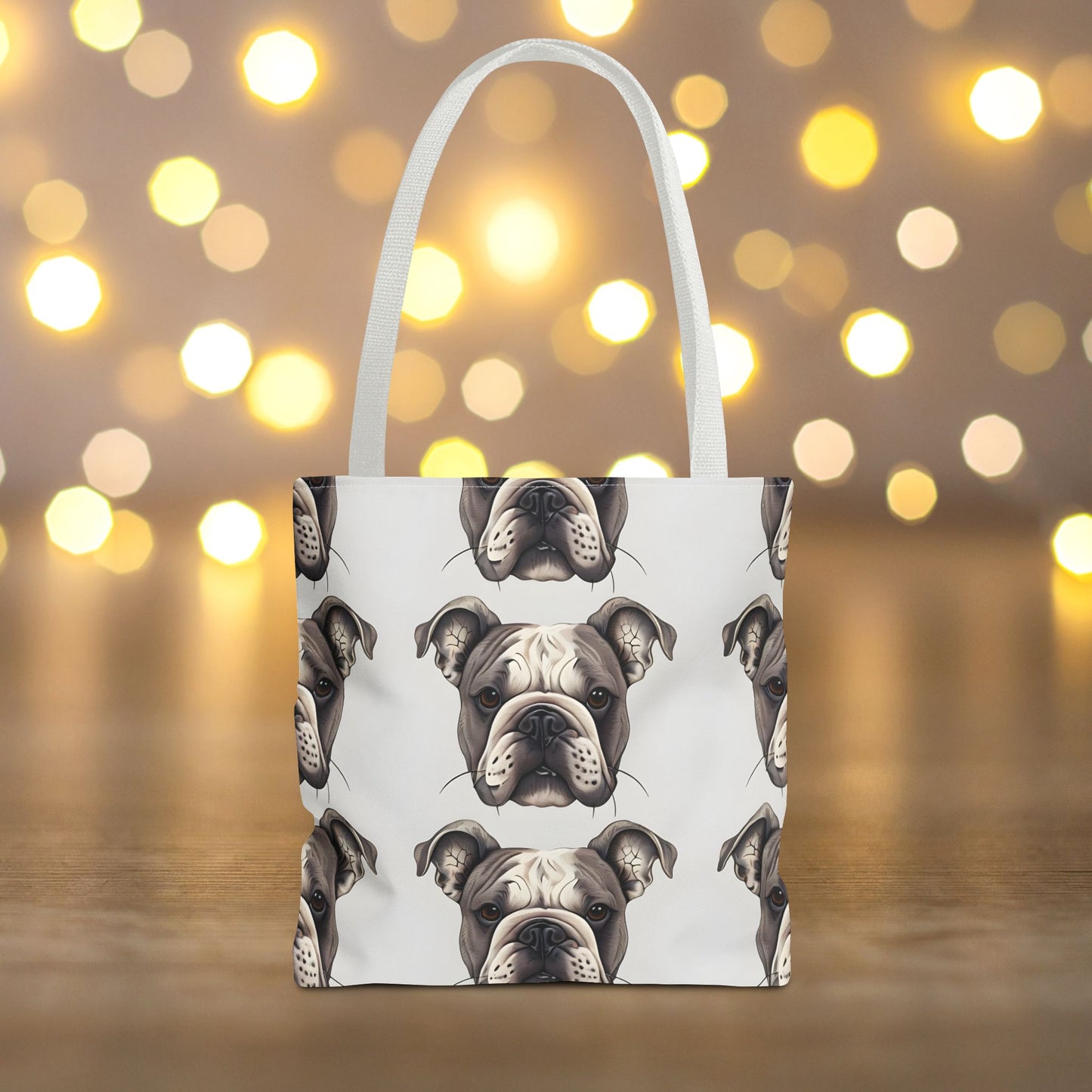 Adorable Bulldog Print Tote Bag - Perfect for Dog Lovers