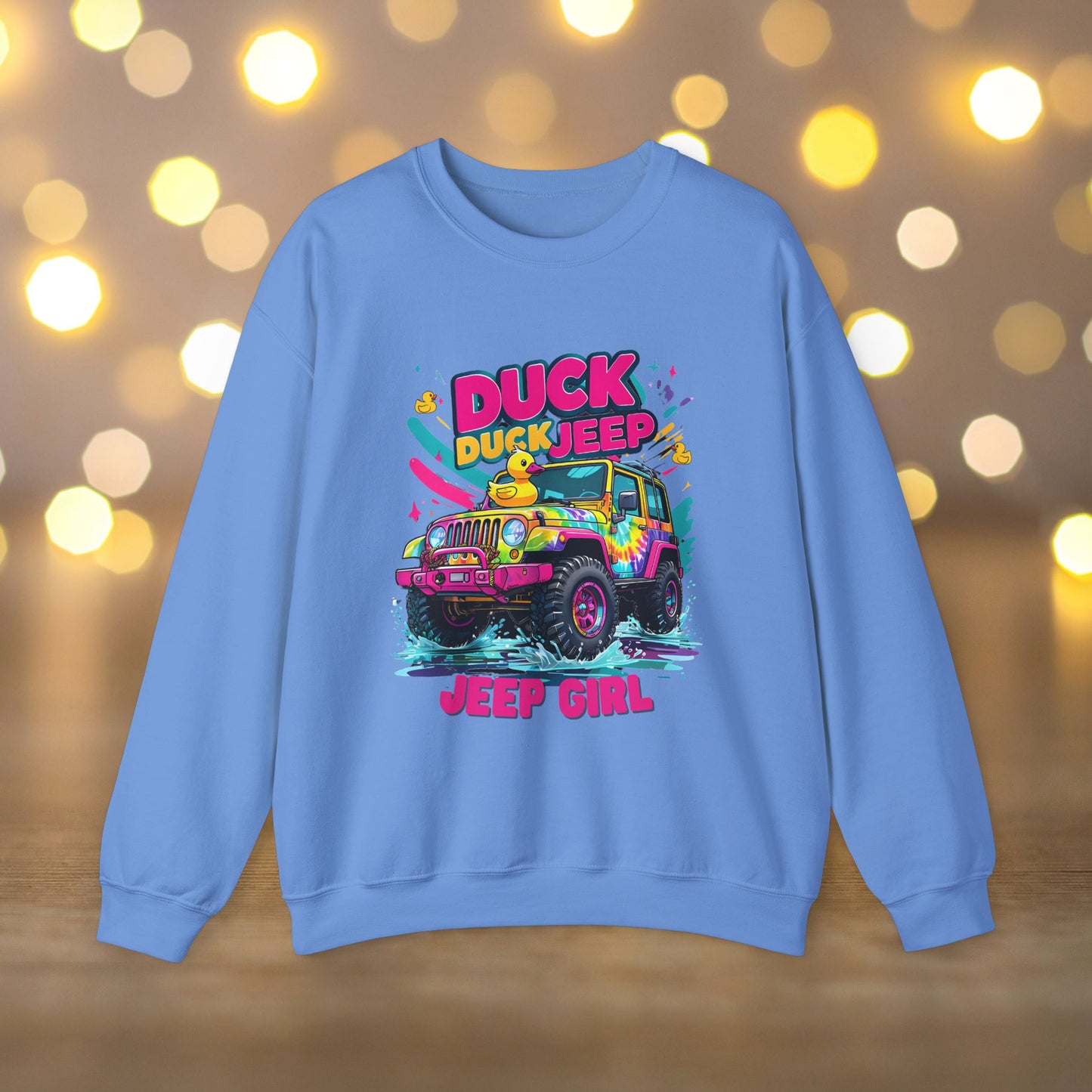 Duck Jeep Girl Crewneck Sweatshirt