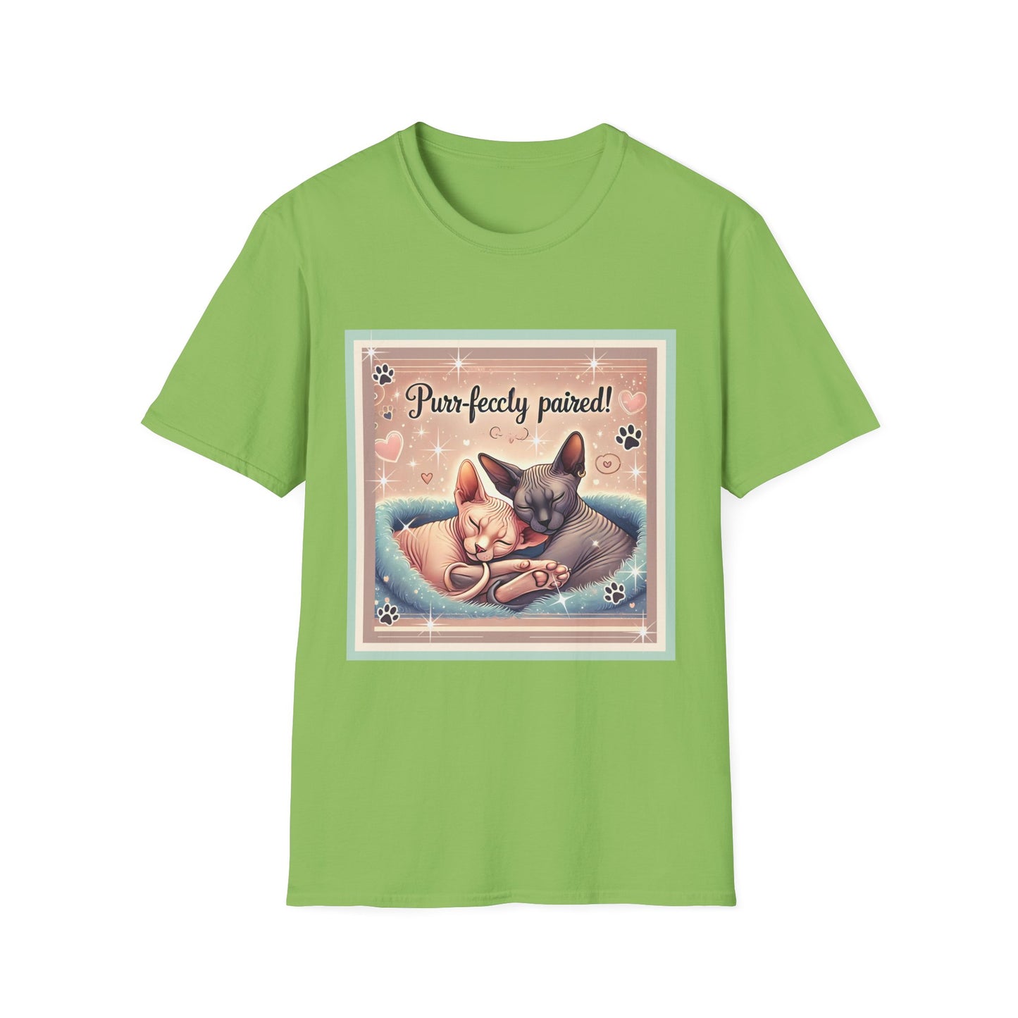 Sphynx Cat Lovers Tee Purr-fectly Paired