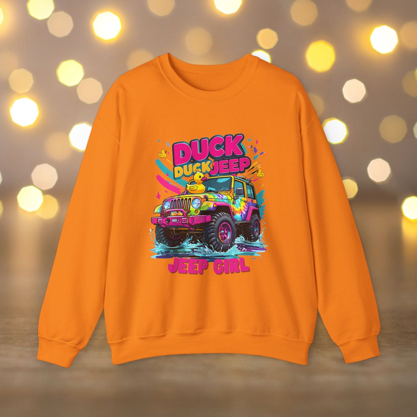 Duck Jeep Girl Crewneck Sweatshirt