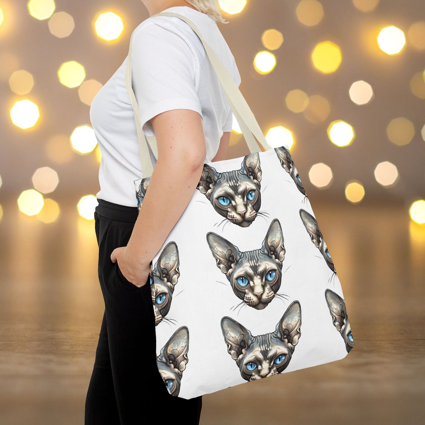 Whimsical Sphynx Cat Tote Bag