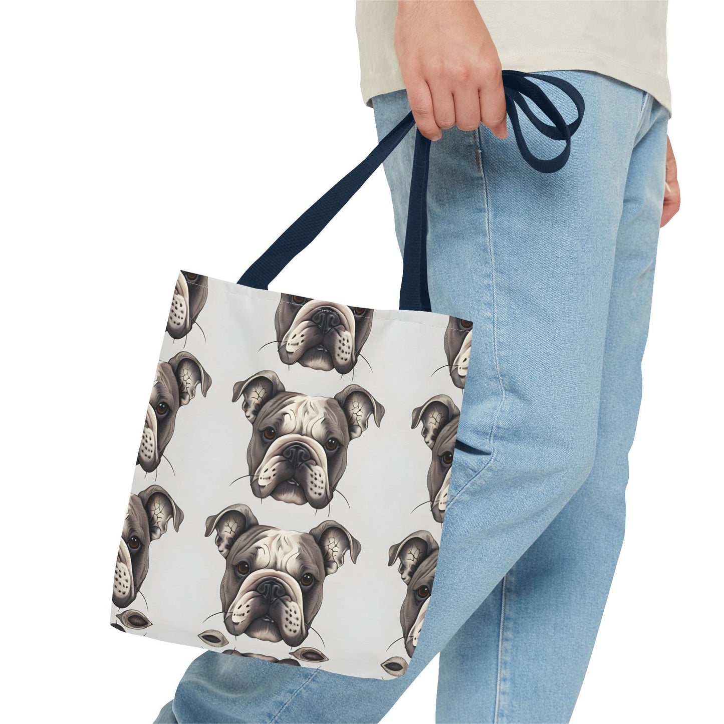 Adorable Bulldog Print Tote Bag - Perfect for Dog Lovers