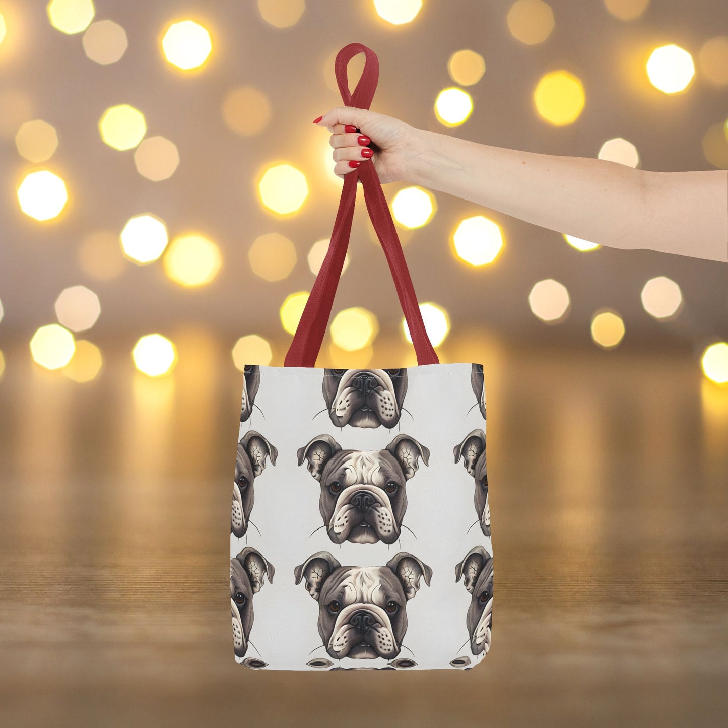 Adorable Bulldog Print Tote Bag - Perfect for Dog Lovers